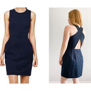 Club Monaco Criss Cross Back Dress with Pockets